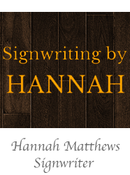 Hannah Matthews Signwriter